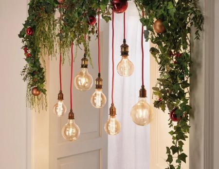 Paulmann 50386 Neordic Eldar Pendelleuchte max1x20W E27 Rot/Brüniert Metall