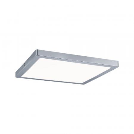 Chromfarbenes LED-Panel Atria 30x30cm für universelle Wohnraumbeleuchtung Paulmann 70936