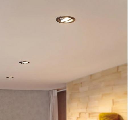 3er Set LED Einbauleuchten Nova Coin mit 3-stepdim schwenkbar Chrom/Alu Paulmann 93488