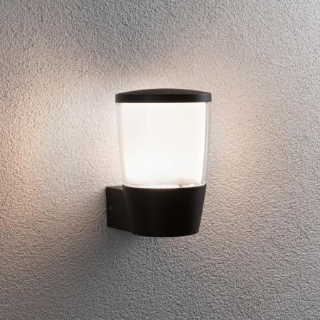 Paulmann 94740 LED Außenwandleuchte Bako modern seewasserresistent Spritzwasser geschützt 110x140mm max. 20W Anthrazit Aluminium