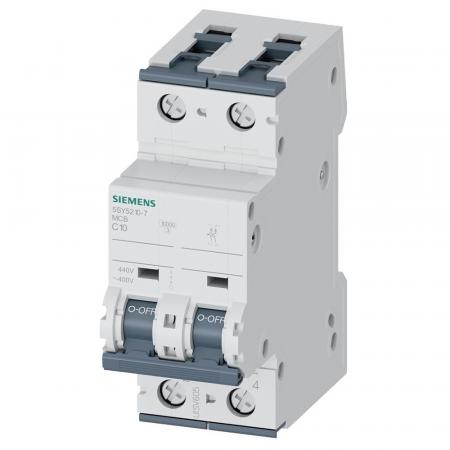 SIEMENS Leitungsschutz Schalter 5SY5210-7 SENTRON C10A 1+N-polig 400V AC/DC 10kA Sicherungsautomat