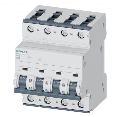 SIEMENS Leitungsschutz Schalter 5SY6432-7 SENTRON C32A 4-polig 400V 6kA Sicherungsautomat