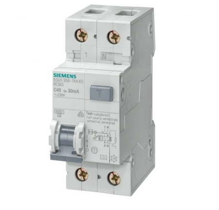 Siemens SENTRON FI/LS-Schalter 5SU1356-6KK10 Typ A 30mA B10 1P+N 6kA 230V