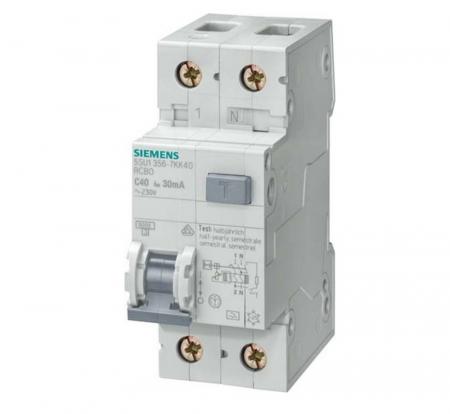 Siemens SENTRON FI/LS-Schalter 5SU1356-7KK13 1P+N Typ A C13 30mA 6kA