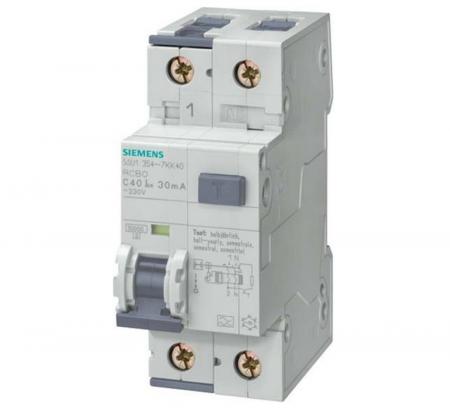 Siemens SENTRON FI/LS-Schalter 5SU1354-7KK10 Typ A 30mA C10 1P+N 10kA 230V