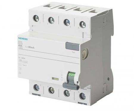 Siemens SENTRON FI-Schutzschalter 5SV3342-6 Typ A 4-polig 25A 30mA 400V