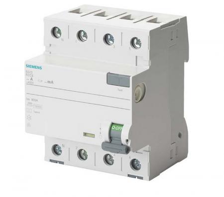 Siemens SENTRON FI-Schutzschalter 5SV3344-6KL 4-polig Typ A 40A 30mA 400V N-links