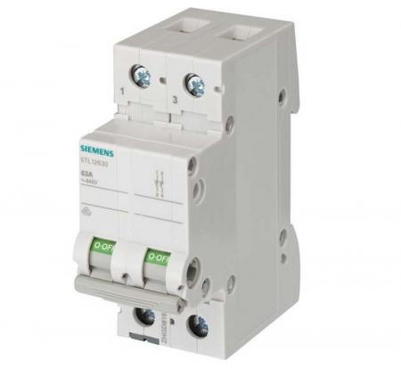 Siemens SENTRON Lasttrennschalter 5TL1263-0 63A 2-polig Ein-Aus-Schalter Hutschiene