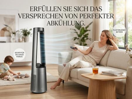 Fakir TVL 100 Turmventilator Anthrazit