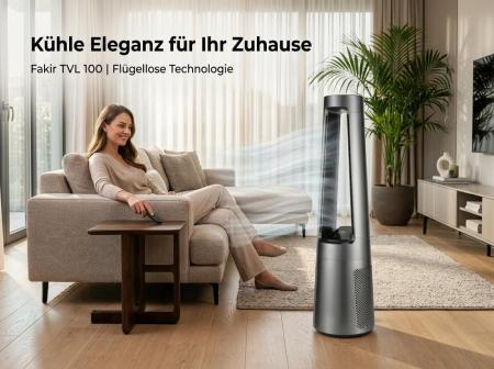 Fakir TVL 100 Turmventilator Anthrazit