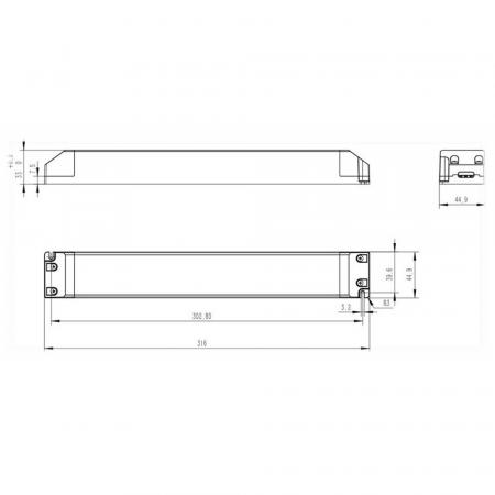 Radium LED Strip DRIVER 120W DC 24V, 5000mA, Konstantspannung, nicht dimmbar, IP20, Art.-Nr. OTNA4374