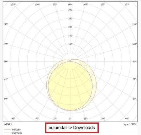 Radium LED Feuchtraumleuchte Star IP66 1200 22–34W 5100lm 4000K neutralweiß 130° durchverdrahtet