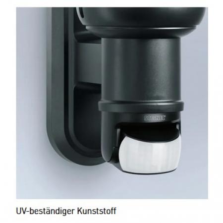 STEINEL L 560 S Sensor-Außenwandlampe in Schwarz  mit Kristallglaskugel