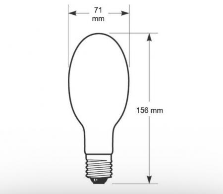 Radium RNP-E 70W Natriumdampf-Hochdrucklampe 5900lm 2000K E27 Ellipsoid – Art.-Nr. 34414712