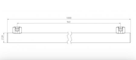 Radium LED-Linienlampe RaLEDina S14s 9,7W wie 64W 840lm 2200K warmweiß opal dimmbar 1000mm – Hersteller-Art.-Nr. 44014967
