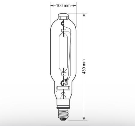 Radium HRI-T 1000W 110000 lm 3500K neutralweiß E40 klar
