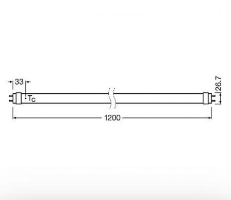Radium LED Star Plus T8-Retrofit LED-Röhre 12,7W wie 36W 2100lm 4000K neutralweiß 1200mm G13 190° KVG/VVG 230V inkl. LED-Ersatzstarter – Art.-Nr. 43719792