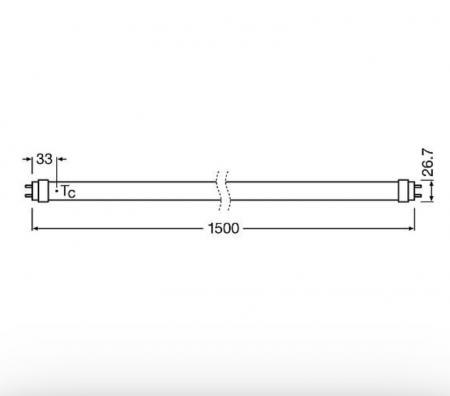 Radium LED Star Plus T8-Retrofit 18,8W wie 58W 3100lm 4000K neutralweiß G13 190° KVG/VVG oder direkt 230V inkl. Ersatzstarter 1500mm – Art.-Nr. 43719794