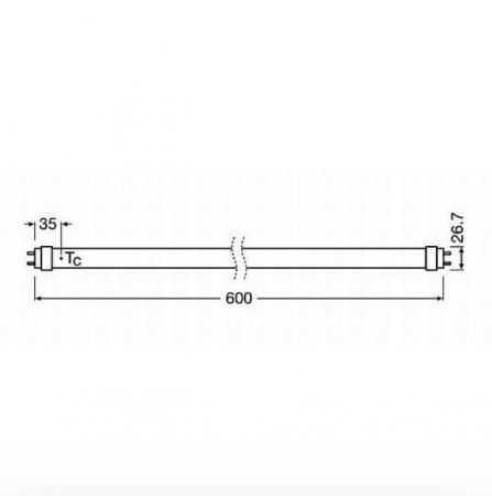 Radium LED Essence Tube T8 6,3W wie 18W, 850lm, 4000K neutralweiß, G13, 600mm, KVG/230V, inkl. Ersatzstarter