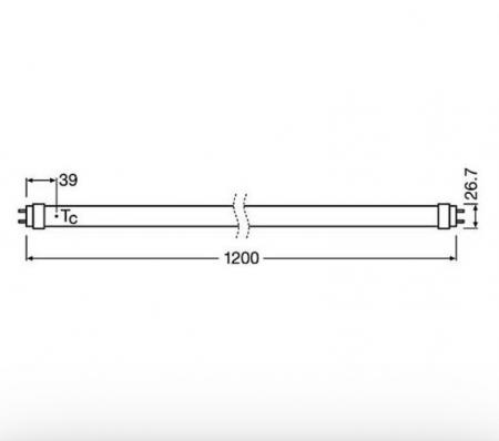Radium LED Essence Tube T8 15W wie 36W 1900lm 4000K neutralweiß 200° 1200mm G13 – 44119877