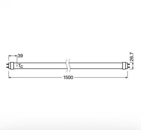Radium LED Essence T8-RetroFit 1500mm 17,5W wie 58W 2200lm 4000K G13 Neutralweiß 200° für KVG/VVG oder 230 V inkl. Ersatz-Starter