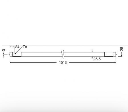 Radium LED Star T8-RetroFit HF 20W wie 58W 3100lm 4000K neutralweiß G13 1500mm EVG