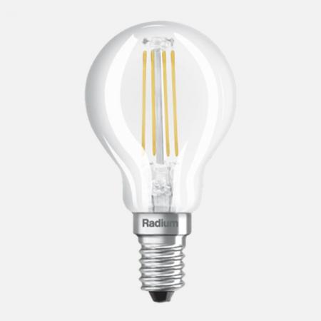 Radium LED Star Tropfenform Filament 3,4W wie 40W 470lm 2700K E14 Warmweiß 300° klar dimmbar