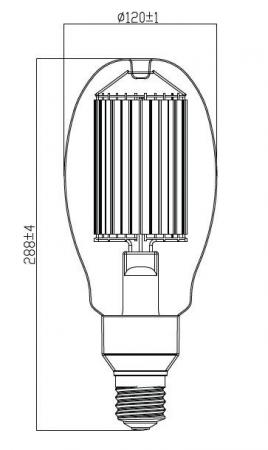 Radium LED HPM-Retrofit RL-HRL250 840/C/E40 EM LED-Lampe 80W 4000K Neutralweiß
