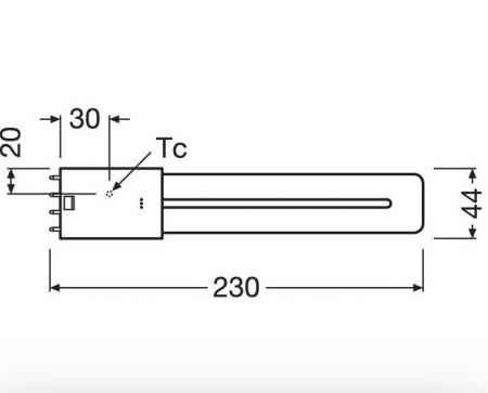 Radium LED Essence Long RL-LONG18 840/2G11 UN LED-Kompaktlampe 8W 4000K Neutralweiß