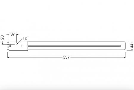 Radium LED Essence Long RL-LONG55 840/2G11 UN LED-Kompaktlampe 25W 4000K Neutralweiß