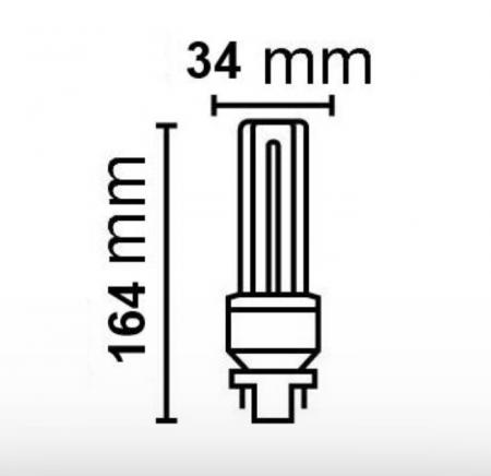 Radium LED Essence Duo RL-DUO26 830/G24D/G24Q EM LED-Kompaktlampe G24d/G24q 10W 3000K Warmweiß KVG oder 230-V