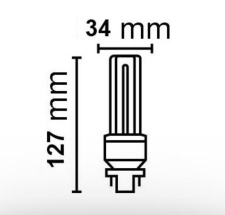 Radium LED Essence Duo/E RL-DUO/E13 830/G24q-1 HF LED-Kompaktlampe G24q-1 5W 3000K Warmweiß