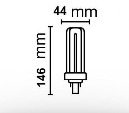 Radium LED Essence Trio RL-TRIO32 840/GX24d/GX24q-3 LED-Kompaktlampe GX24d 16W 4000K Neutralweiß KVG und 230 V