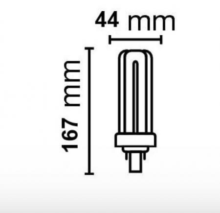 Radium LED Essence Trio RL-TRIO42 840/GX24d/GX24q-4 LED-Kompaktlampe GX24d 20W 4000K Neutralweiß KVG und 230 V