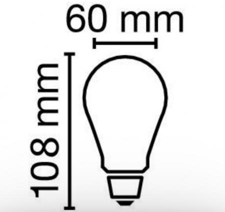 Radium LED Star Klassik A 5,9W wie 60W 806lm 4000K E27 Neutralweiß 330° dimmbar matt