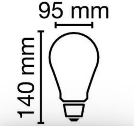 Radium LED Star Globe 11W wie 100W 1521lm 2700K E27 Warmweiß 330° dimmbar matt