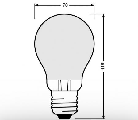 Radium LED Essence Klassik A 18W wie 150W, 2450lm, 2700K warmweiß, E27, matt, 330°, nicht dimmbar, Art.-Nr. 44120802