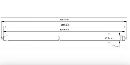 Radium LED T5 NEO 28/54 24,5W wie 28W/54W 4400lm 6500K tageslichtweiß 220° 1149mm G5 dimmbar DC – 43720833