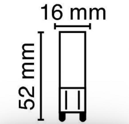 Radium LED Essence Pin 2,6W wie 30W 320lm 2700K warmweiß G9 300° 52mm – Art.-Nr. 43521380
