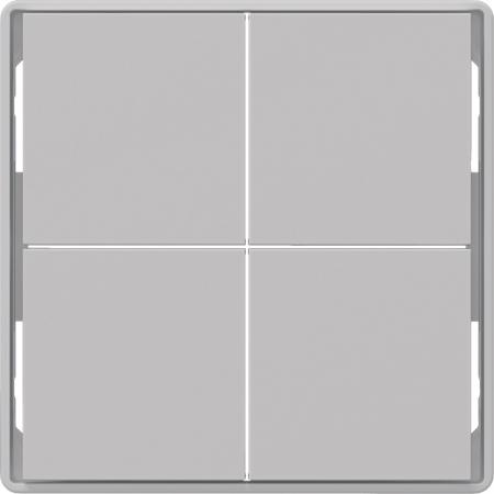 Berker 81182024 Tasten f.Tast.modul,4f,Q.x,alu