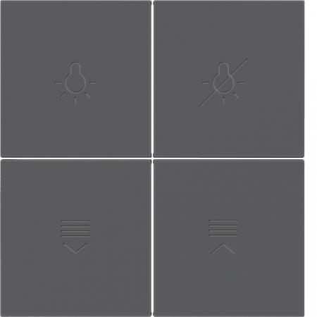 Berker 81182286 Tasten f.Tast.modul,4f,S.x/B.x,ant,bel