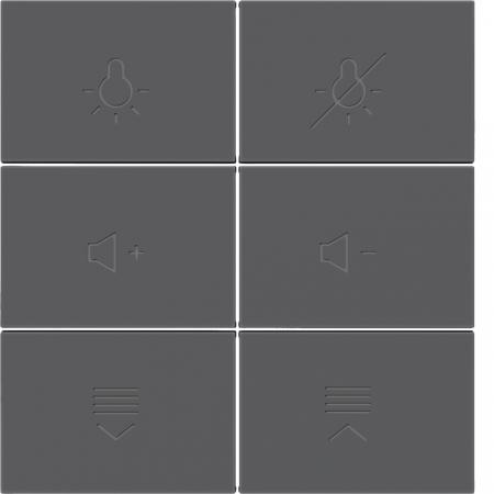 Berker 81183286 Tasten f.Tast.modul,6f,S.x/B.x,ant,bel