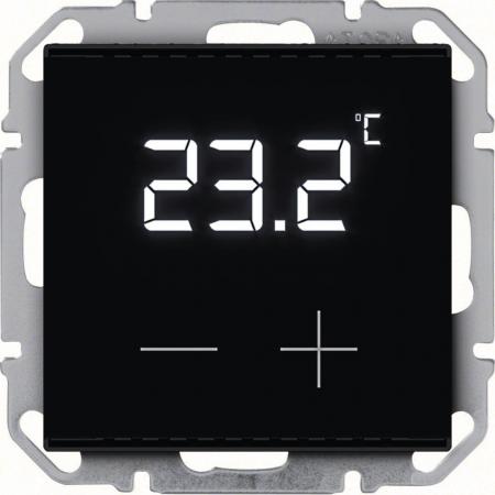 Berker 81582005 Temperaturregler KNX Secure Unterputz mit Display, schwarz, inte