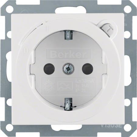 Berker 47081909 Steckdose SCHUKO m FI erh BS S1/B3/7 pw