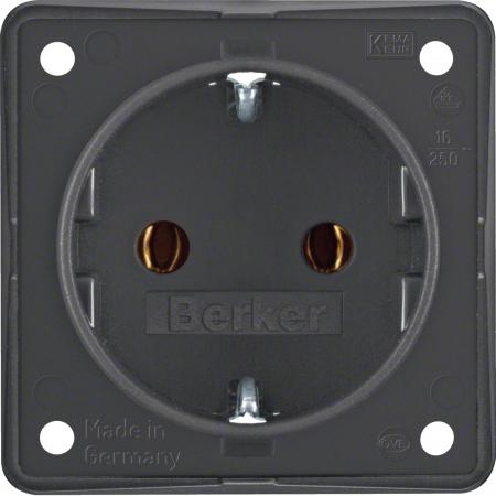Berker 947782505 Steckdose SCHUKO Integro Einsätze anth