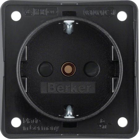 Berker 9419505 Steckdose SCHUKO Integro EBS schw