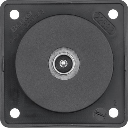 Berker 9451115 Antennen Verbinderdose TV ITG Eins. schw