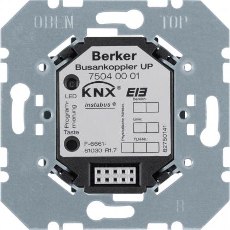 Berker 75040001 KNX Busankoppler Unterputz für Montage in 58 mm Schalterdosen