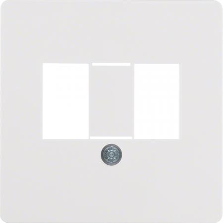 Berker 145809 Z-Platt CT TAE 2X6/Aad2/. polarweiß