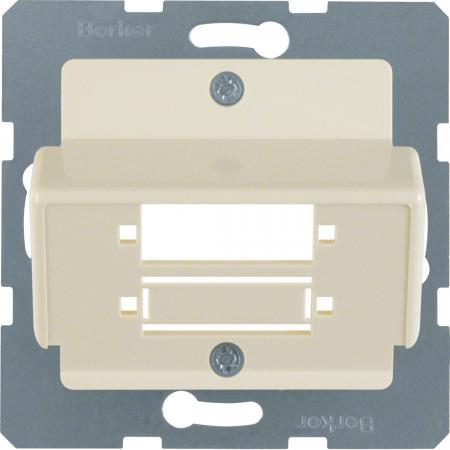 Berker 148002 Z-Platte LWL Duplex SC weiß